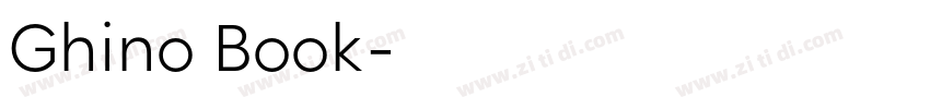 Ghino Book字体转换